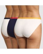 3 Culottes Les Pockets Dolce Vita blanc/bleu/jaune