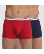 2 Boxers Classic Colors denim/rouge