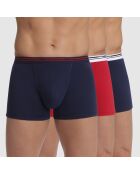 3 Boxers Classic Colors denim/rouge