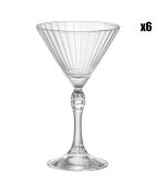 6 transparente Martinigläser - 15,5 cl