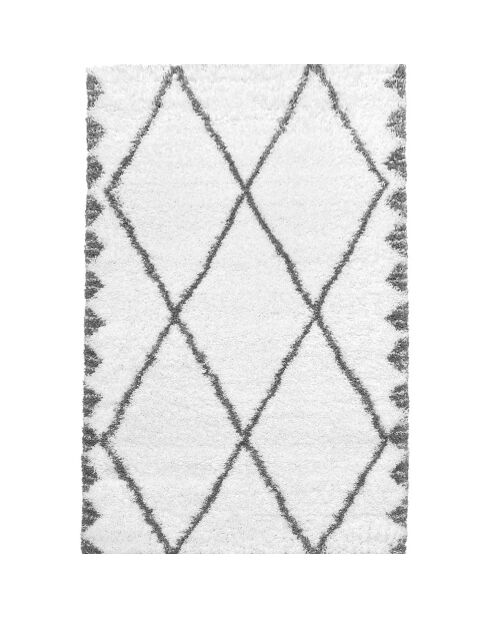 Tapis Payidar blanc/gris