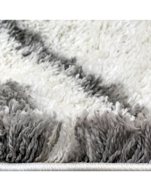 Tapis Payidar blanc/gris