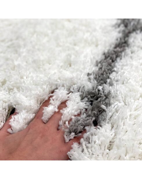 Tapis Payidar blanc/gris