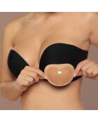 medias almohadillas adhesivas push-up de color beige