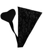 String Adhésif  motif dentelle noir