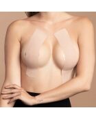 Rouleau Adhésif 5m & 6 Cache-Tétons satinés beiges