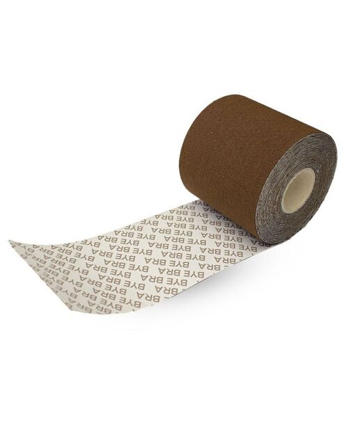 Fundas para pezones de satén marrón oscuro de 5 m y 6