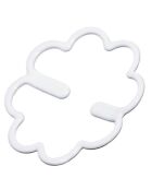 3 clips para correa de sujetador beige/negro/blanco