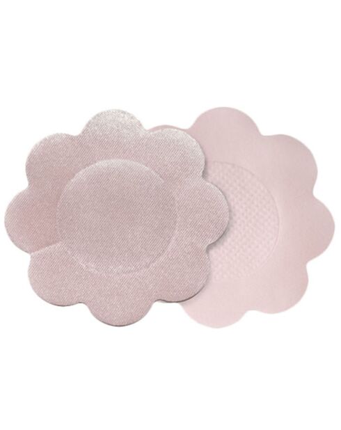 Rollo adhesivo para levantamiento de senos de 3 m y 6 fundas de satén beige para pezones