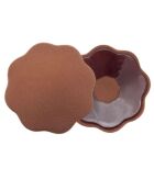 1 Paire de Cache-Tétons en tissu marron