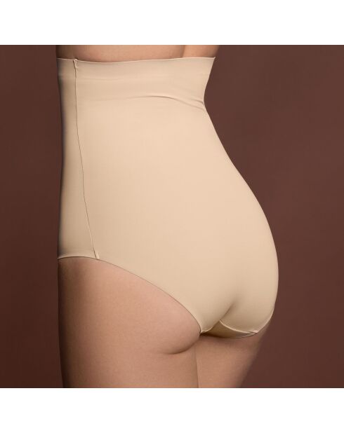 Culotte taille haute invisible beige
