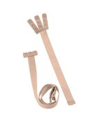 3 correas bajas para extender las correas de los hombros 3 ganchos beige/negro/blanco