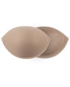 almohadillas para flexiones de aceite mineral de color beige