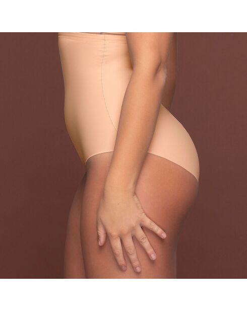Culotte sculptante taille haute beige