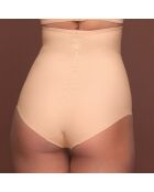 Culotte sculptante taille haute beige