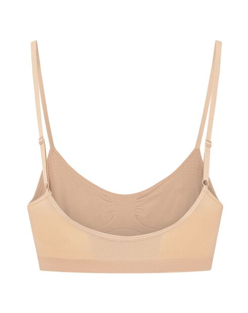 Beige naadloze bh