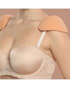 Hombreras de color beige