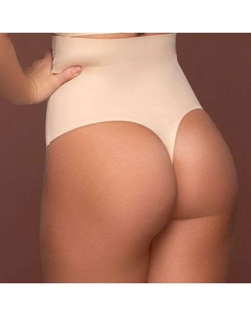 String taille haute invisible beige