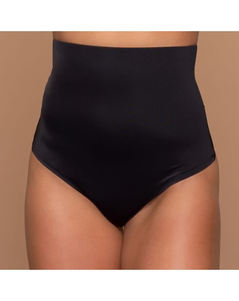 String taille haute invisible noir