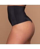 Perizoma nero invisibile a vita alta