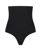 Perizoma nero invisibile a vita alta