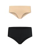 2 Hipsters invisibles beige/noir