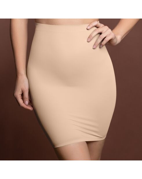 Jupe invisible beige