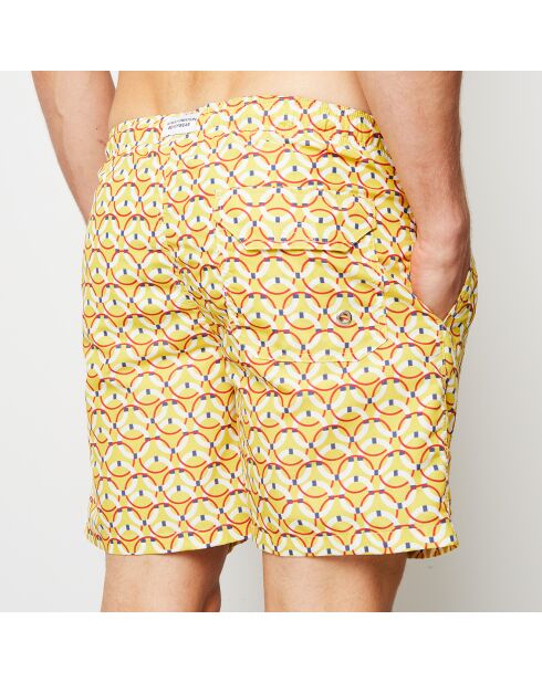 Bañador Boris amarillo/blanco