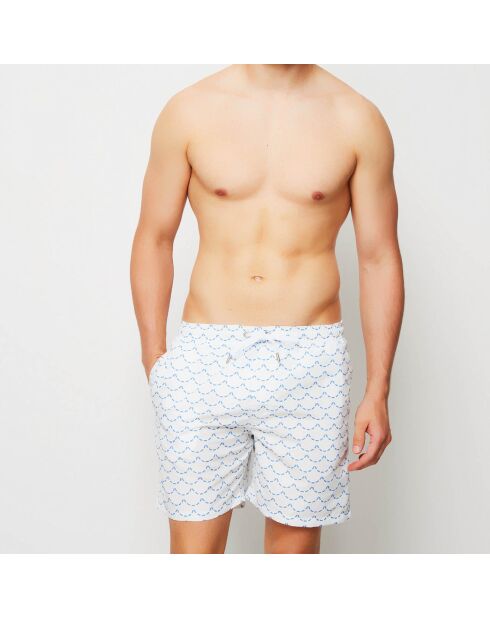 Bañador Fluvial blanco/azul