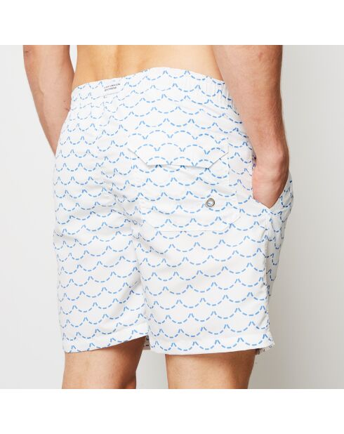 Bañador Fluvial blanco/azul