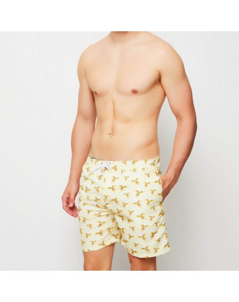 Gelbe/mehrfarbige Ara Badeshorts