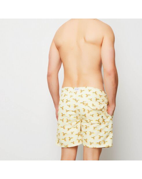 Gelbe/mehrfarbige Ara Badeshorts