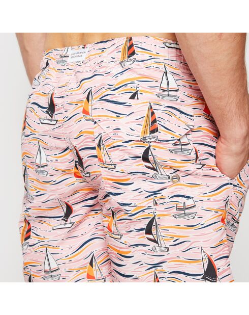 Brice rosa/mehrfarbige Badeshorts