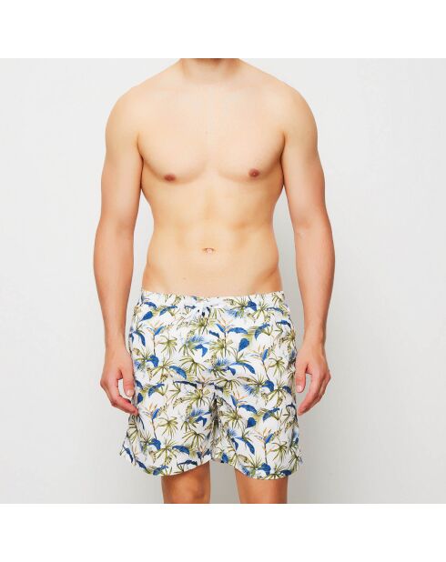 Bañador Strelitzia blanco/azul/verde