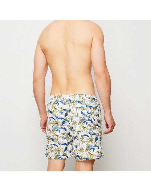 Bañador Strelitzia blanco/azul/verde