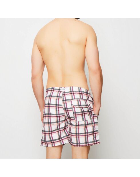 Pantaloncini da bagno Gally bianchi/neri/rossi