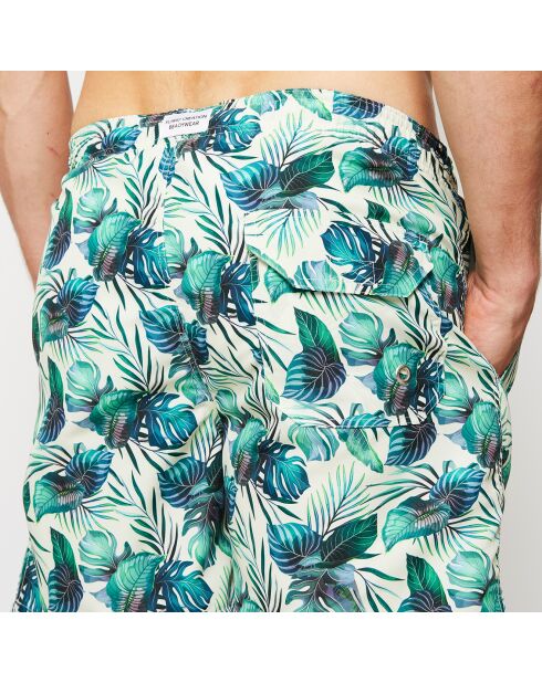 Calathea wit/groene zwemshort