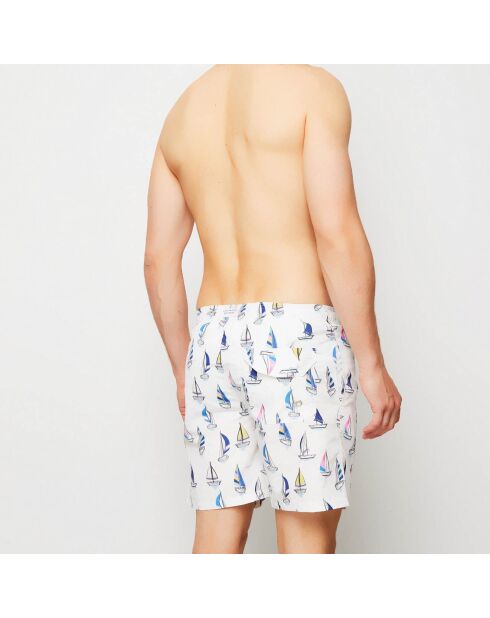 Bañador Plaisance blanco/multicolor