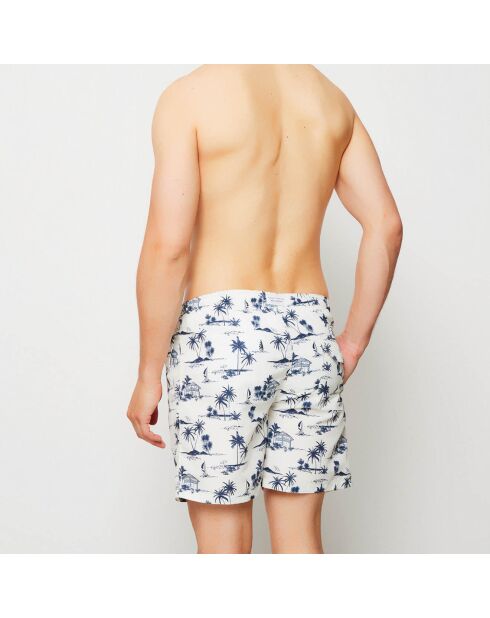 Pantaloncini da bagno canarini bianchi/blu