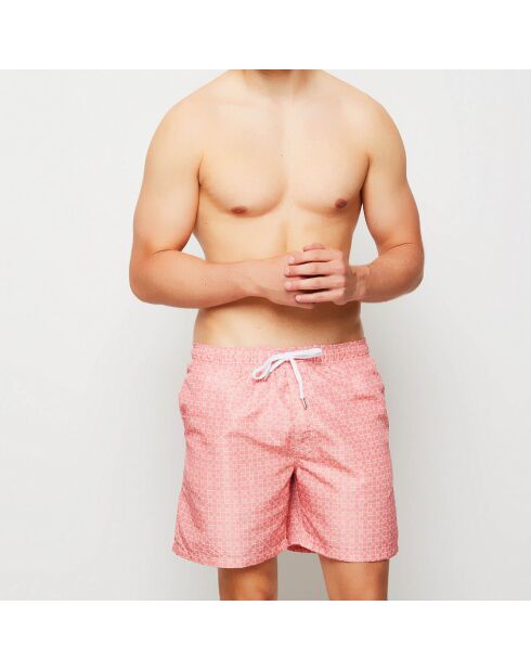 Bañador Quadri rojo/blanco