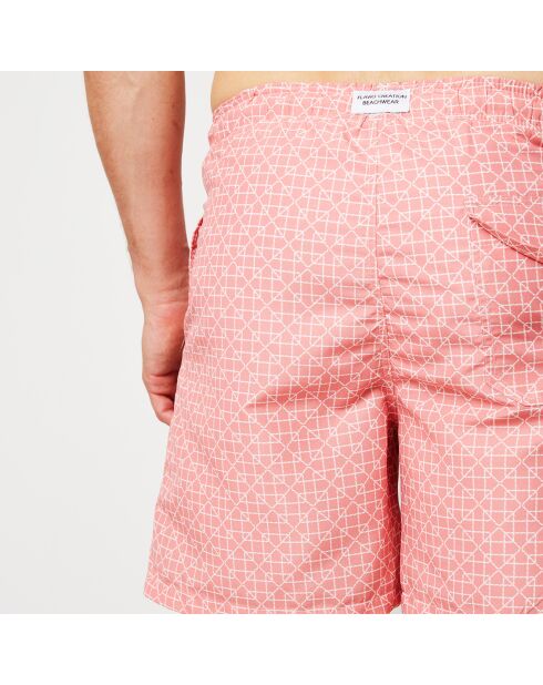 Bañador Quadri rojo/blanco