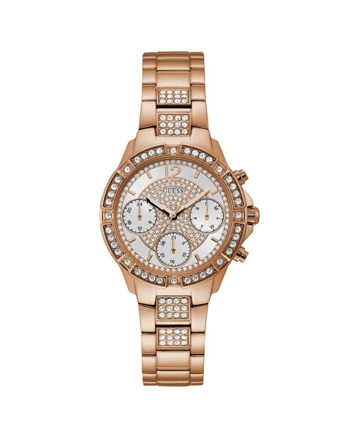 Montre Femme en Acier & Cristaux Roxy rose doré