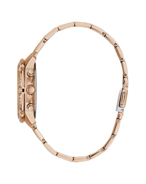 Montre Femme en Acier & Cristaux Roxy rose doré