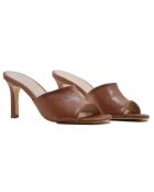 Sabot Loic in pelle color cammello - Tacco 7 cm