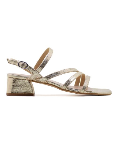 Sandalias Chila en piel platino