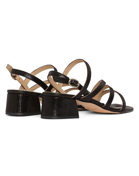 Sandales en Cuir Chila noires