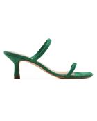 Sandalias Mila de gamuza verde claro - tacón de 6 cm