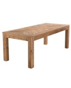 Table à manger en bois de Pin recyclé Andrian marron - 200x90 cm