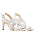 Sandalias Alma de piel blanca - tacón de 8 cm