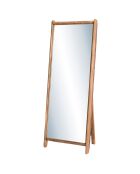 Miroir sur pieds en bois de Pin recyclé Andrian marron - 168x10x66 cm